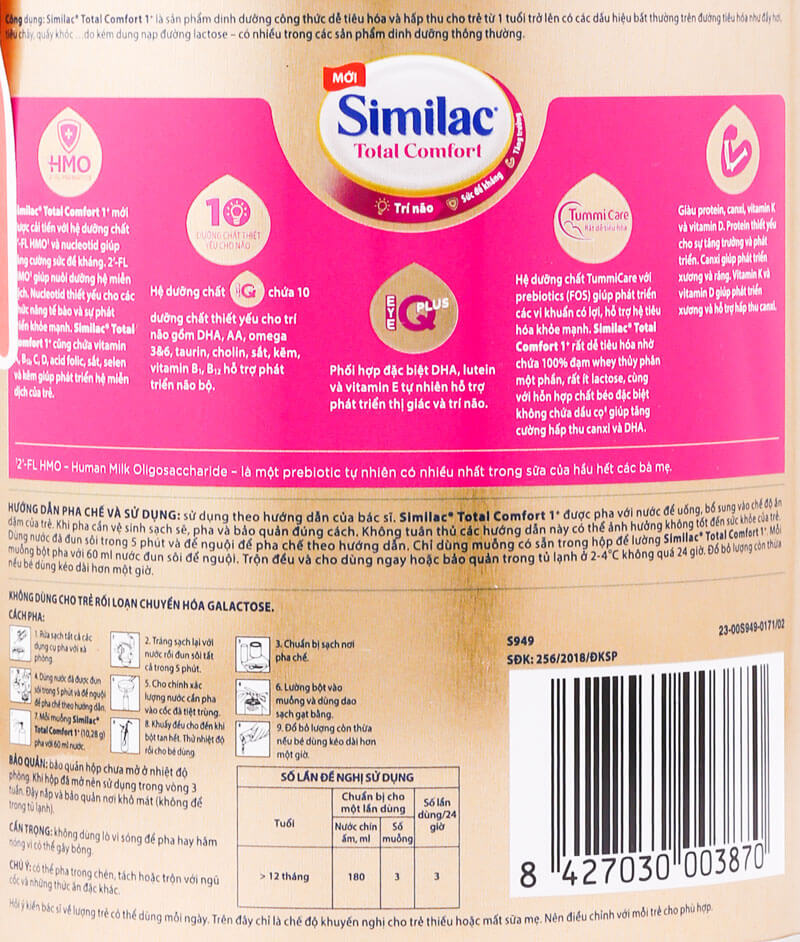 Sữa Bột Similac Total Comfort 1+ 360g - Hình ảnh 2