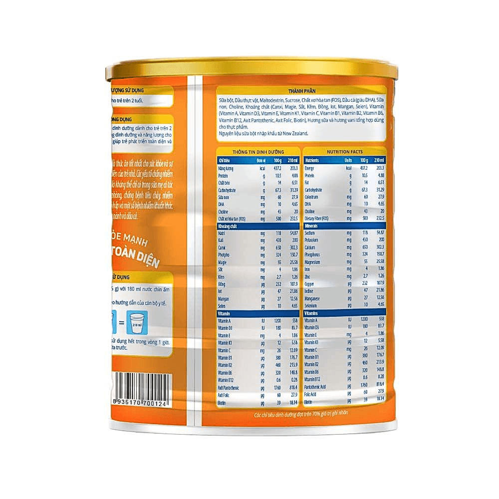 Sữa Bột Vitadairy OGGI 2+ 900g - Hình ảnh 3