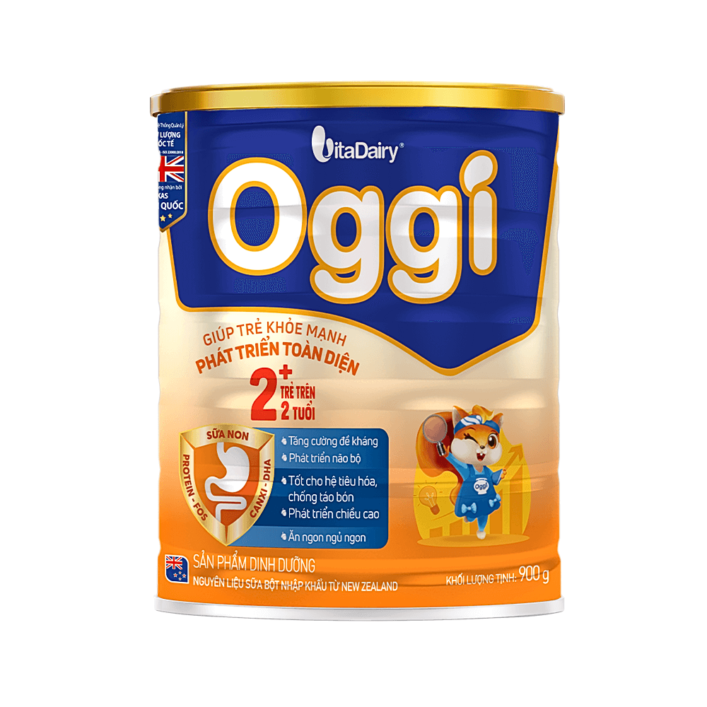 Sữa Bột Vitadairy OGGI 2+ 900g