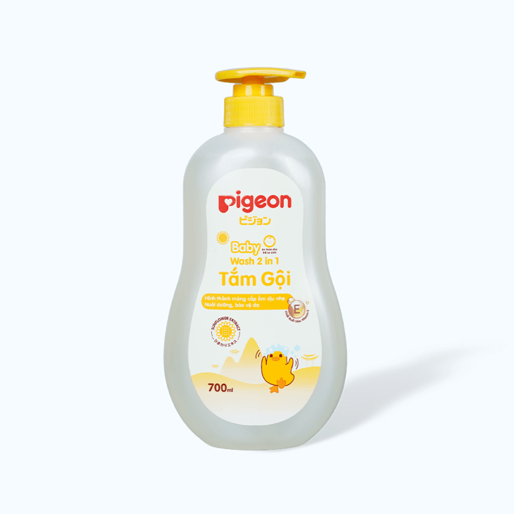 Tắm Gội PIGEON 2 trong 1 Chiết xuất Hoa Hướng Dương 700ML-PP
