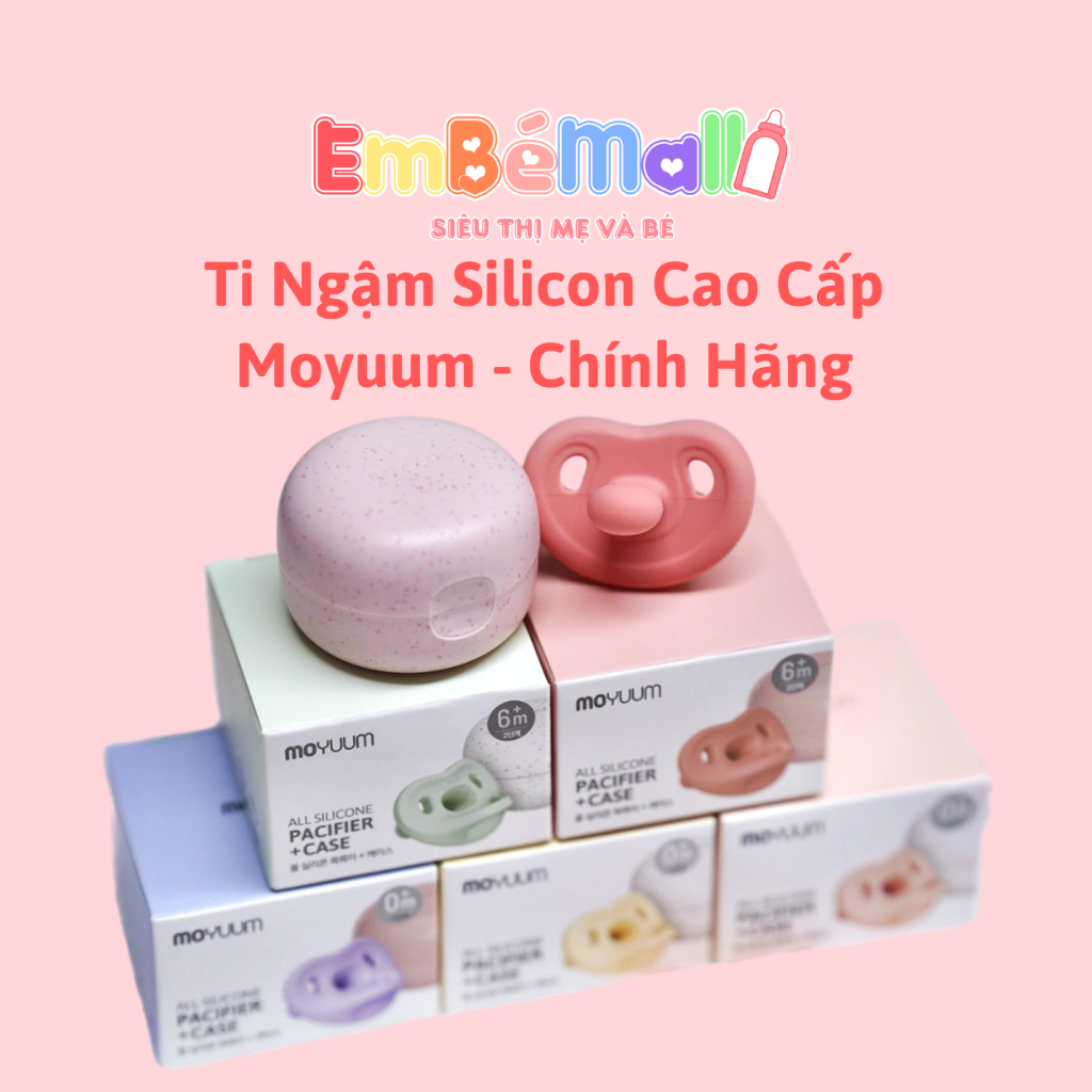 Ti Giả Moyuum Silicone, Siêu Mềm Mại Cho Bé (Kèm Hộp Đựng) - Hình ảnh 9