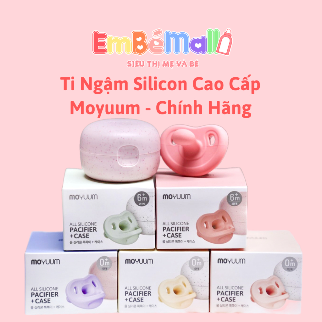 Ti Giả Moyuum Silicone, Siêu Mềm Mại Cho Bé (Kèm Hộp Đựng) - Hình ảnh 11
