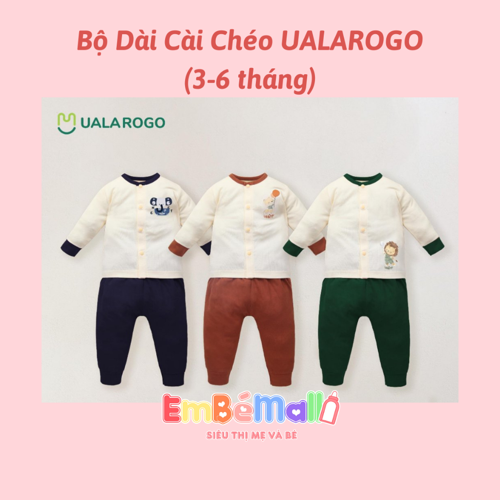 Bộ Dài Cài Thẳng UALAROGO In Họa Tiết Thú
