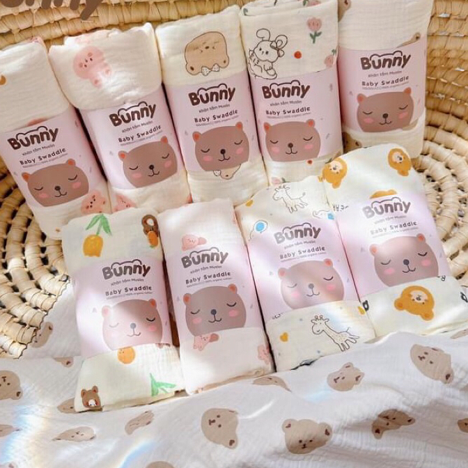 Khăn Tắm Muslin Bunny - Hình ảnh 3