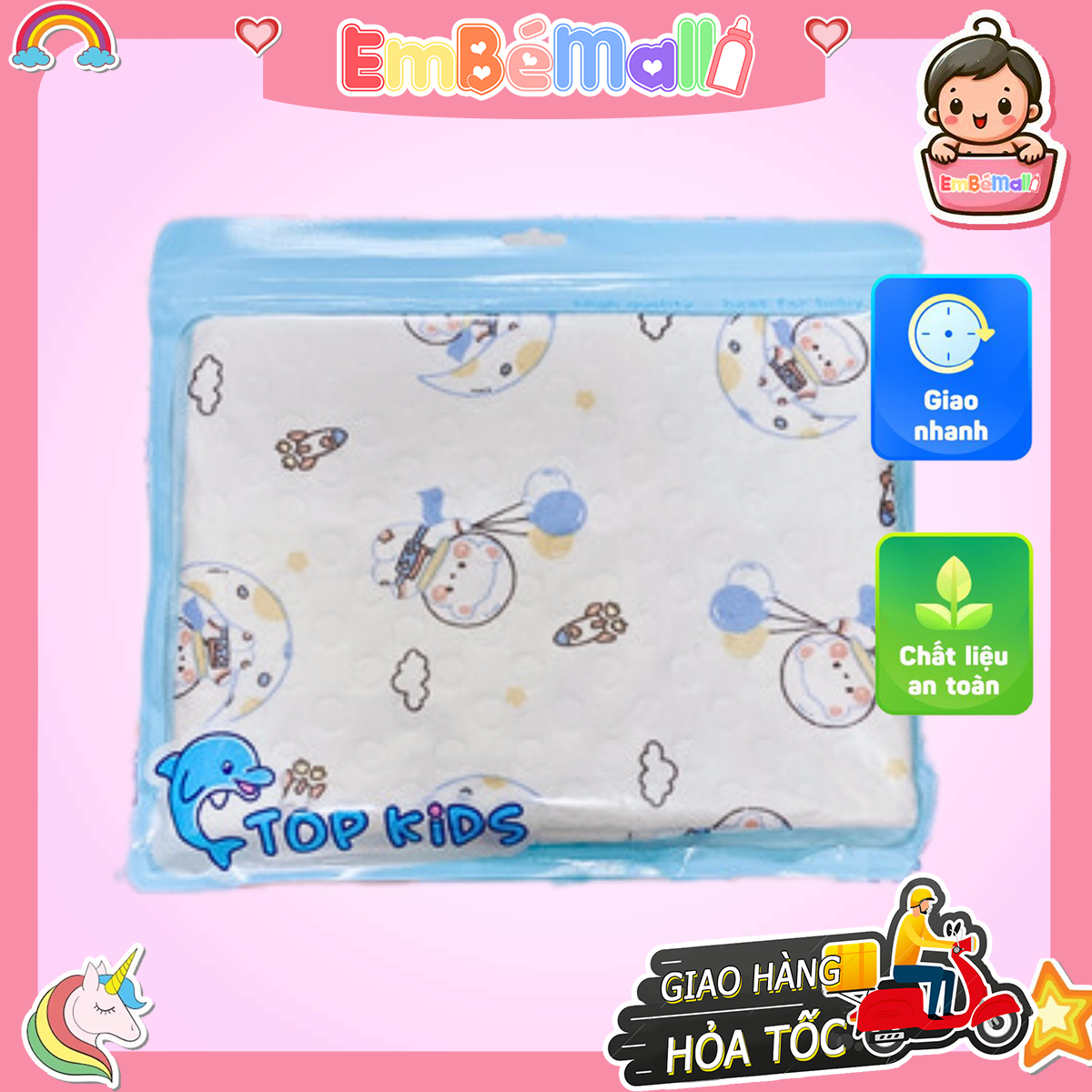 Lót Chống Thấm Top Kids 4 Lớp 80x100cm