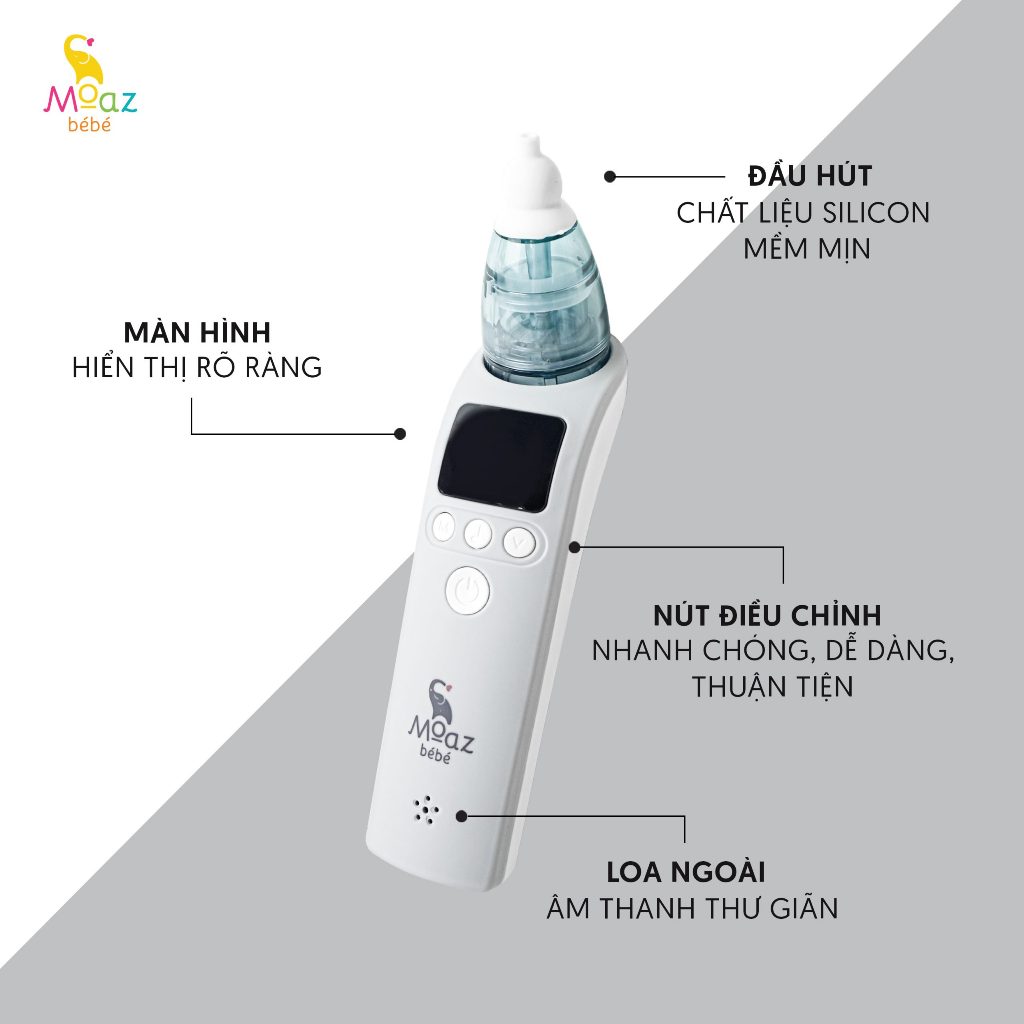 Máy Hút Mũi Điện Tử Moaz BéBé MB010 - Hình ảnh 4