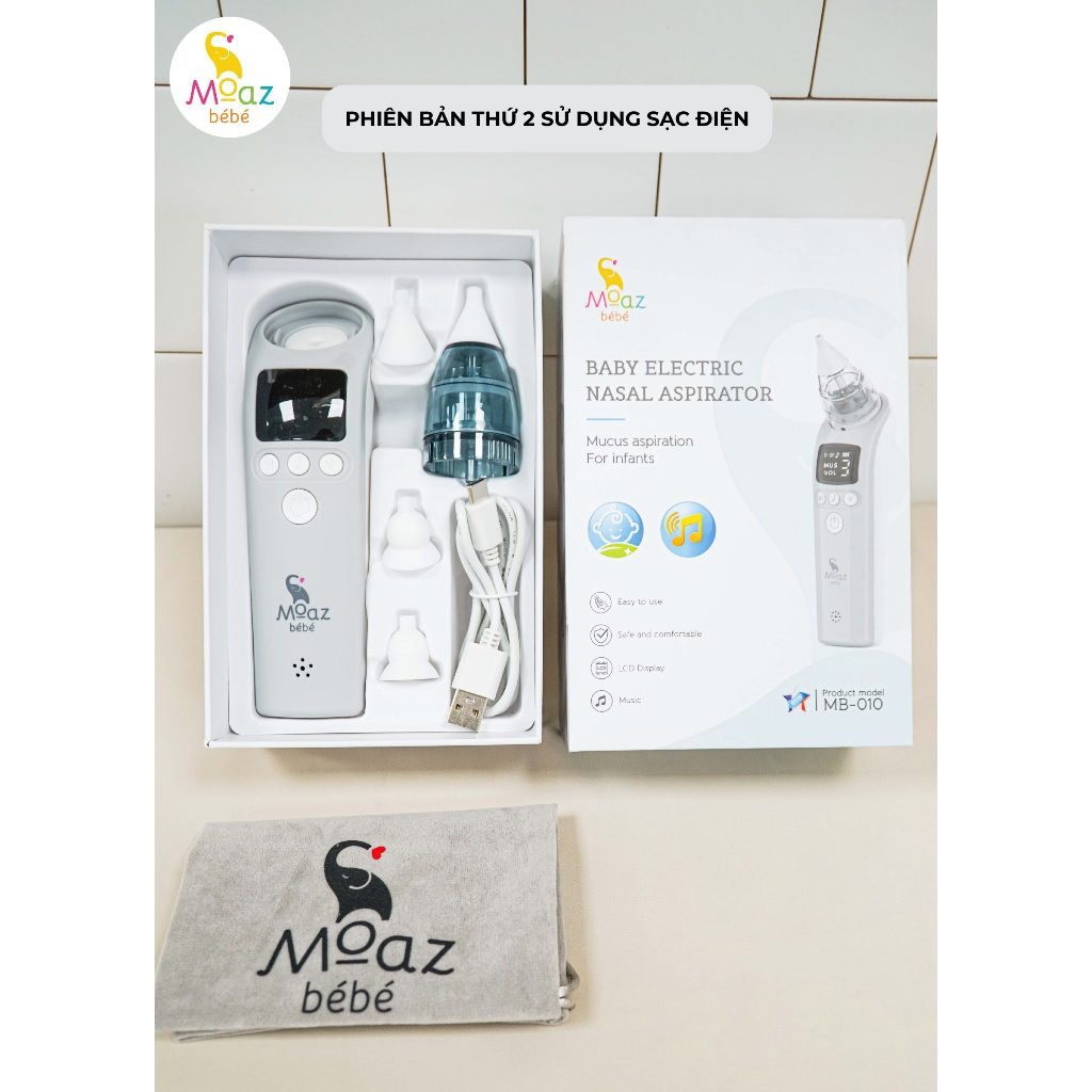 Máy Hút Mũi Điện Tử Moaz BéBé MB010 - Hình ảnh 6