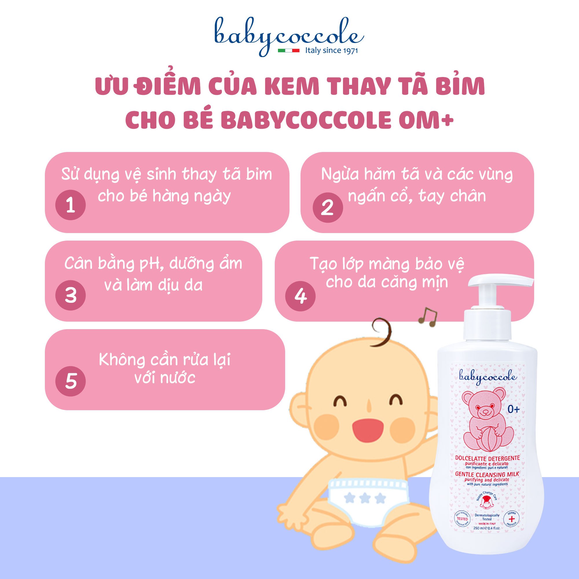 Kem thay tã bỉm và ngăn ngừa hăm Babycoccole 0M+ - Hình ảnh 4