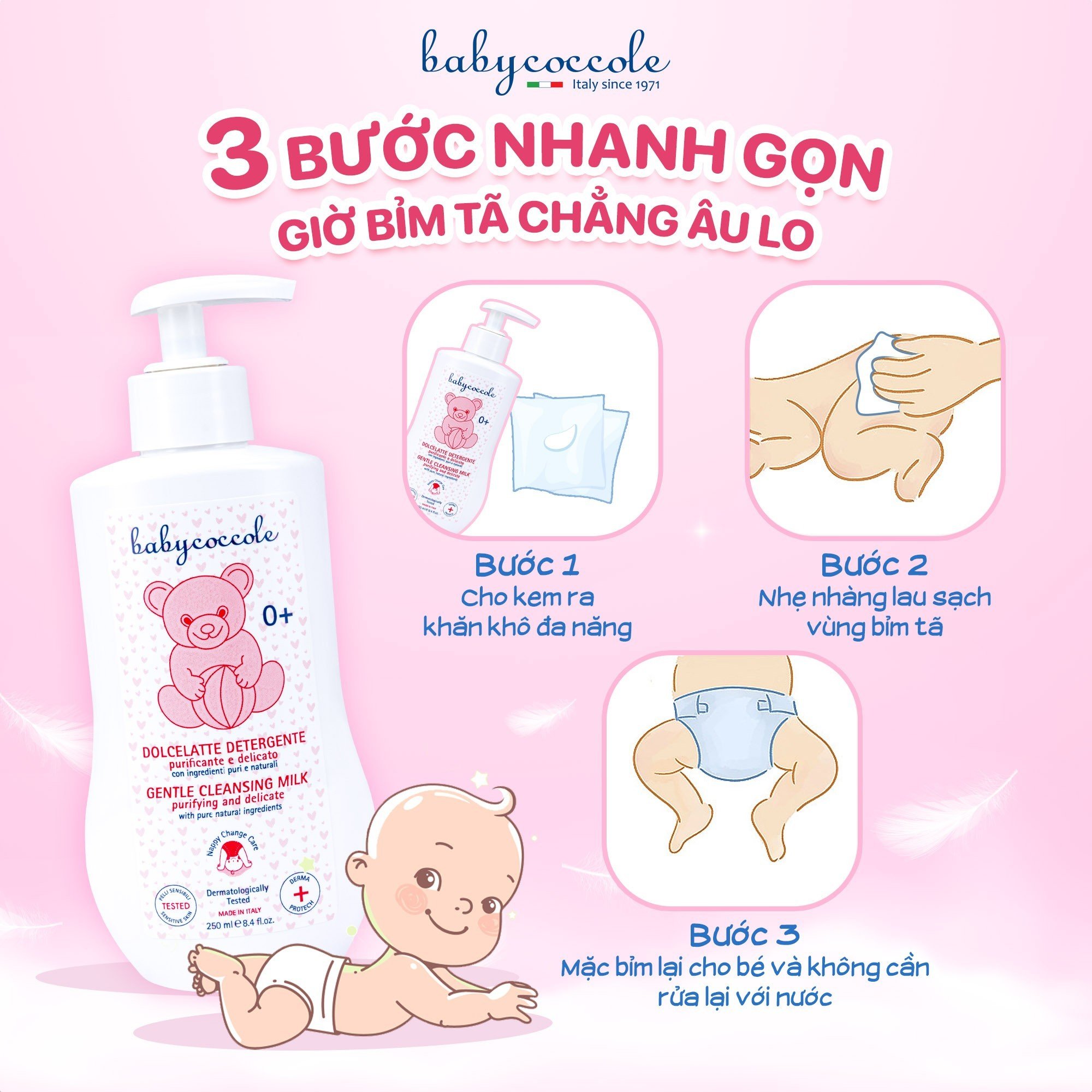 Kem thay tã bỉm và ngăn ngừa hăm Babycoccole 0M+ - Hình ảnh 5