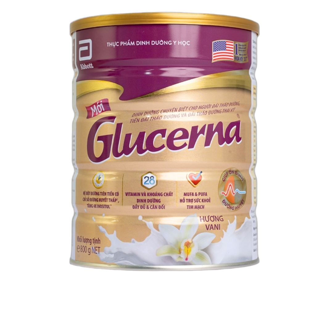 Sữa Dinh Dưỡng Glucerna Hương Vani Dành Cho Người Đái Tháo Đường Và Tiền Đái Tháo Đường 380g/800g - Hình ảnh 2