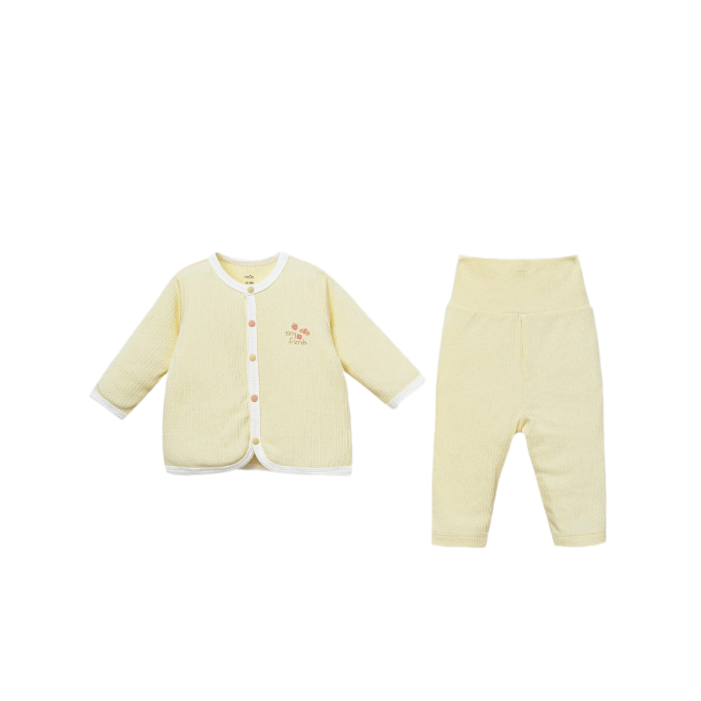 Bộ quần áo Nous cài thẳng dài cho bé trai, bé gái từ 0-3 tháng đến 9-12 tháng - Hình ảnh 2