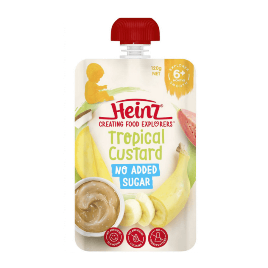 Váng sữa trái cây Heinz Custard 120g (Bé 6 Tháng Tuổi)